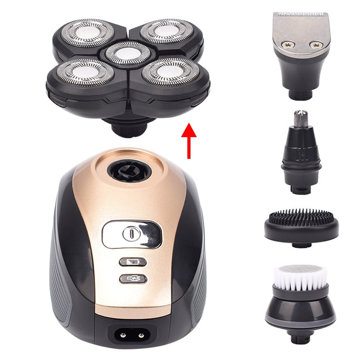 Vablee™ 4D Bald Shaver Kit - Get the closest shave of your life, without requiring multiple passes over the skin! Our five-blade technology allows up to 50% more hairs cut in a single stroke.